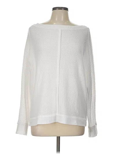 Pre-owned Caslon Pullover Sweater In White