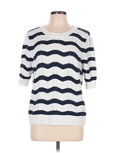Pre-owned Caslon Pullover Sweater In White