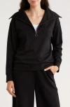Caslon ® Quarter Zip Sweatshirt In Black