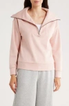 Caslon ® Quarter Zip Sweatshirt In Pink