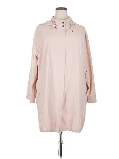 Pre-owned Caslon Raincoat In Pink