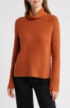 Caslon ® Rib Turtleneck Sweater In Brown