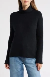 Caslon ® Rib Turtleneck Sweater In Black