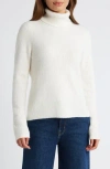 Caslon ® Rib Turtleneck Sweater In Ivory Pristine