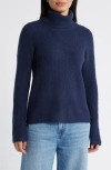 Caslon ® Rib Turtleneck Sweater In Navy Blazer