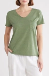 Caslon ® Rolled Burnout T-shirt In Green Bronze