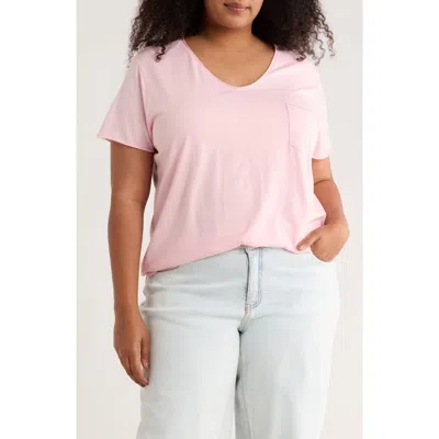 Caslon ® Rolled Burnout Top In Pink