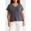 Caslon ® Rolled Burnout Top In Black