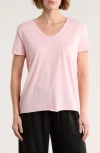 Caslon ® Rolled Burnout T-shirt In Pink