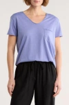 Caslon ® Rolled Burnout T-shirt In Purple