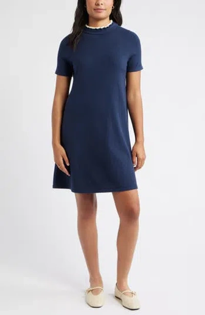 Caslon ® Ruffle Accent Sweater Dress In Blue