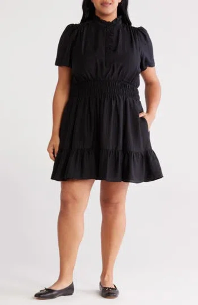 Caslon ® Ruffle Detail Dress In Black