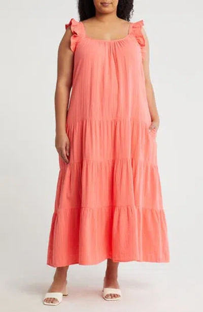 Caslon ® Ruffle Strap Maxi Dress In Pink