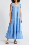 Caslon Ruffle Tiered Cotton Maxi Dress