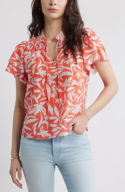 Caslon ® Ruffle Top In Multi