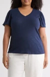 Caslon ® Scallop Trim T-shirt