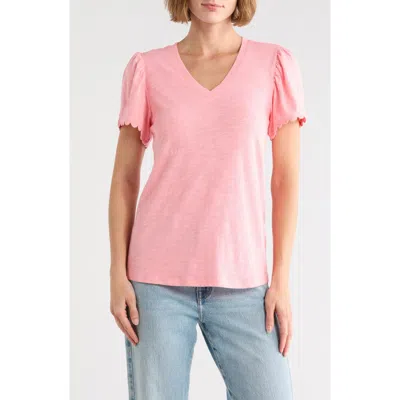 Caslon ® Scallop Trim T-shirt