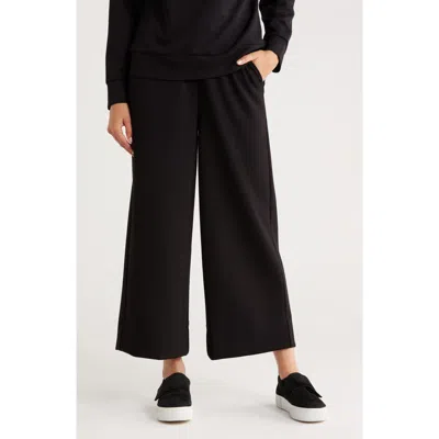 Caslon ® Scuba Wide Leg Pants In Black