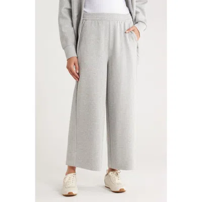 Caslon ® Scuba Wide Leg Pants In Gray