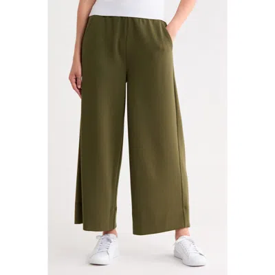 Caslon ® Scuba Wide Leg Pants In Green