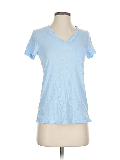 Pre-owned Caslon Short Sleeve T-shirt In Blue