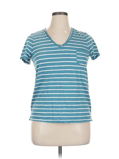 Pre-owned Caslon Short Sleeve T-shirt In Blue