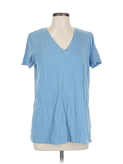 Pre-owned Caslon Short Sleeve T-shirt In Blue