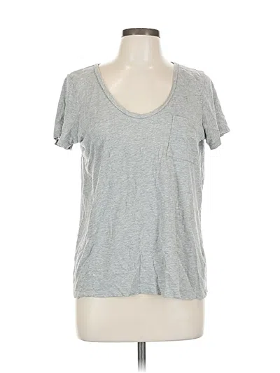 Pre-owned Caslon Short Sleeve T-shirt In Gray