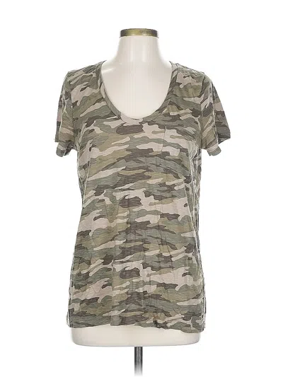 Pre-owned Caslon Short Sleeve T-shirt In Green