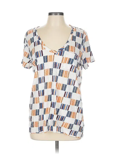 Pre-owned Caslon Short Sleeve T-shirt In Orange