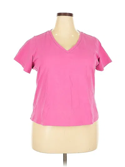 Pre-owned Caslon Short Sleeve T-shirt In Pink