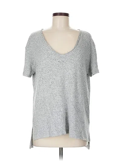 Pre-owned Caslon Short Sleeve T-shirt In Silver