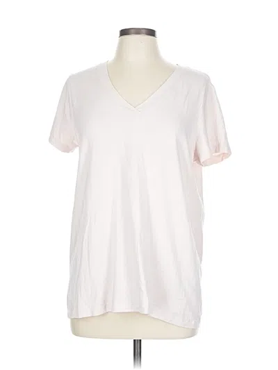 Pre-owned Caslon Short Sleeve T-shirt In White