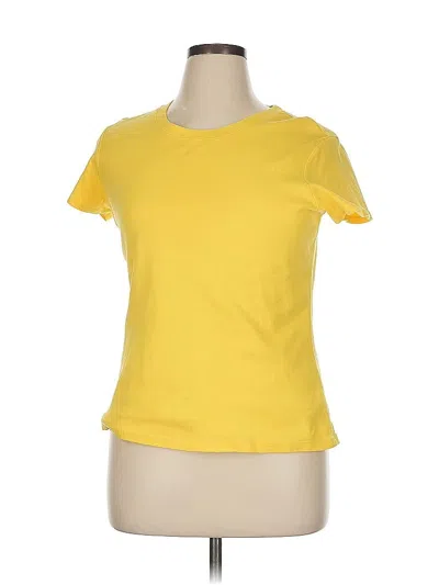 Pre-owned Caslon Short Sleeve T-shirt In Yellow