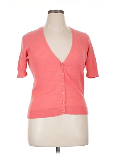 Pre-owned Caslon Short Sleeve Top Pink Sweetheart Neckline Tops