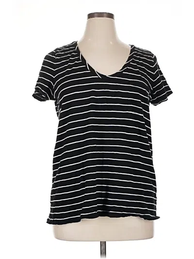 Pre-owned Caslon Short Sleeve T-shirt In Black