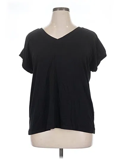 Pre-owned Caslon Short Sleeve T-shirt In Black