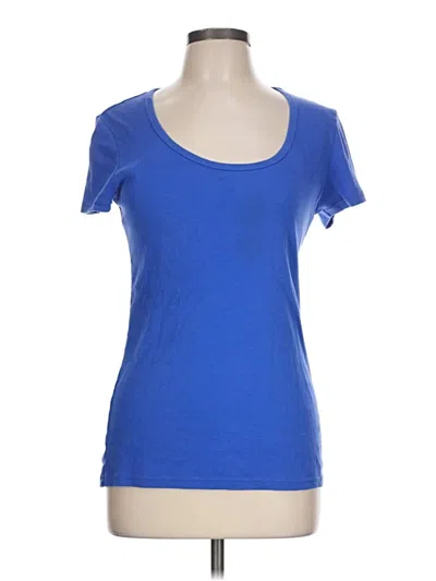 Pre-owned Caslon Short Sleeve T-shirt In Blue