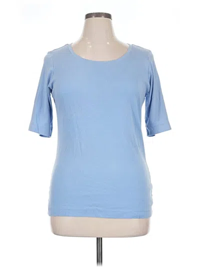 Pre-owned Caslon Short Sleeve T-shirt In Blue