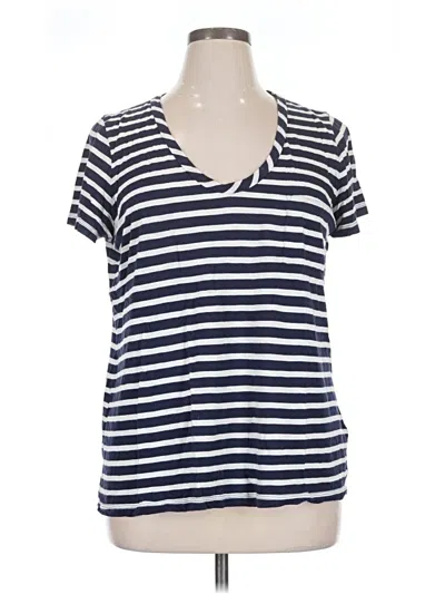 Pre-owned Caslon Short Sleeve T-shirt In Blue