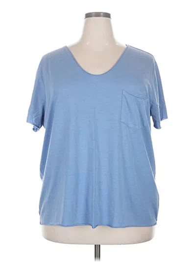 Pre-owned Caslon Short Sleeve T-shirt In Blue