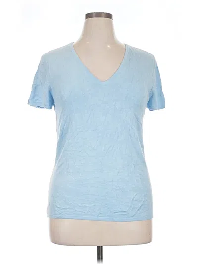 Pre-owned Caslon Short Sleeve T-shirt In Blue