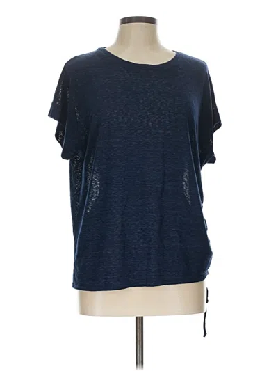Pre-owned Caslon Short Sleeve T-shirt In Blue