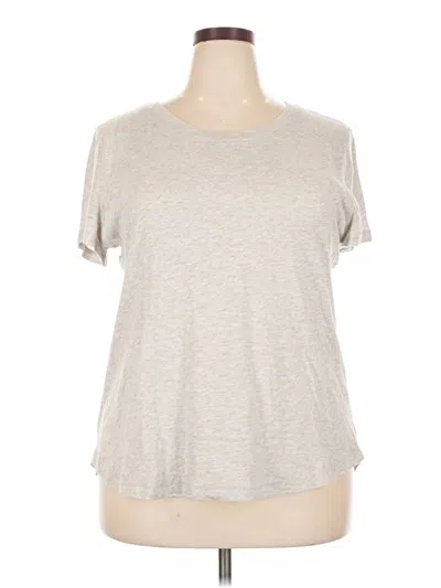 Pre-owned Caslon Short Sleeve T-shirt In Gray