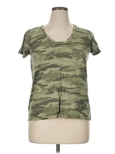Pre-owned Caslon Short Sleeve T-shirt In Green
