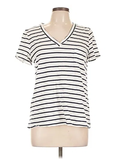 Pre-owned Caslon Short Sleeve T-shirt In Ivory