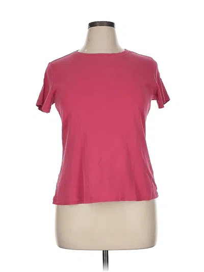 Pre-owned Caslon Short Sleeve T-shirt In Pink