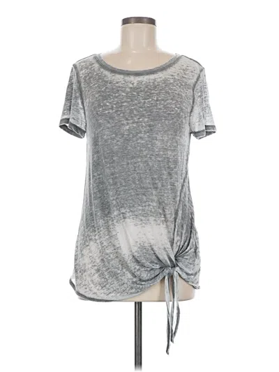 Pre-owned Caslon Short Sleeve T-shirt In Silver