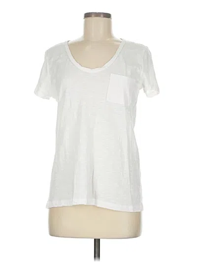 Pre-owned Caslon Short Sleeve T-shirt In White