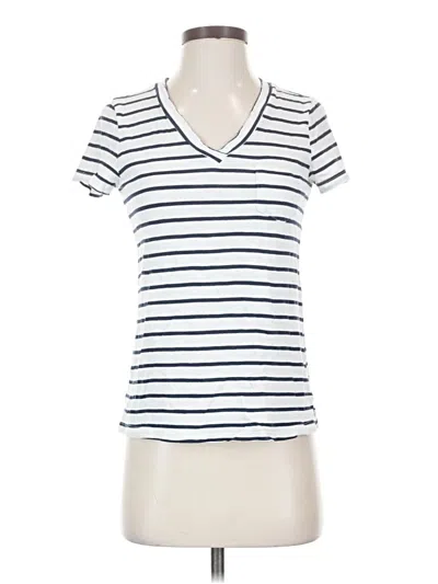 Pre-owned Caslon Short Sleeve T-shirt In White